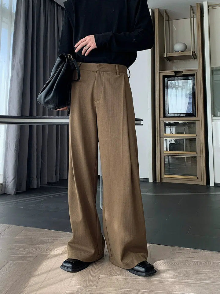 Wide-Leg Casual Pants