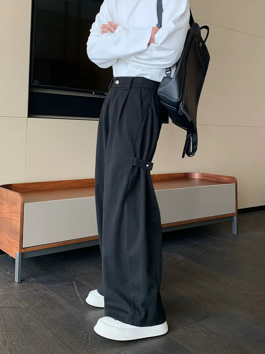 Wide-Leg Casual Pants