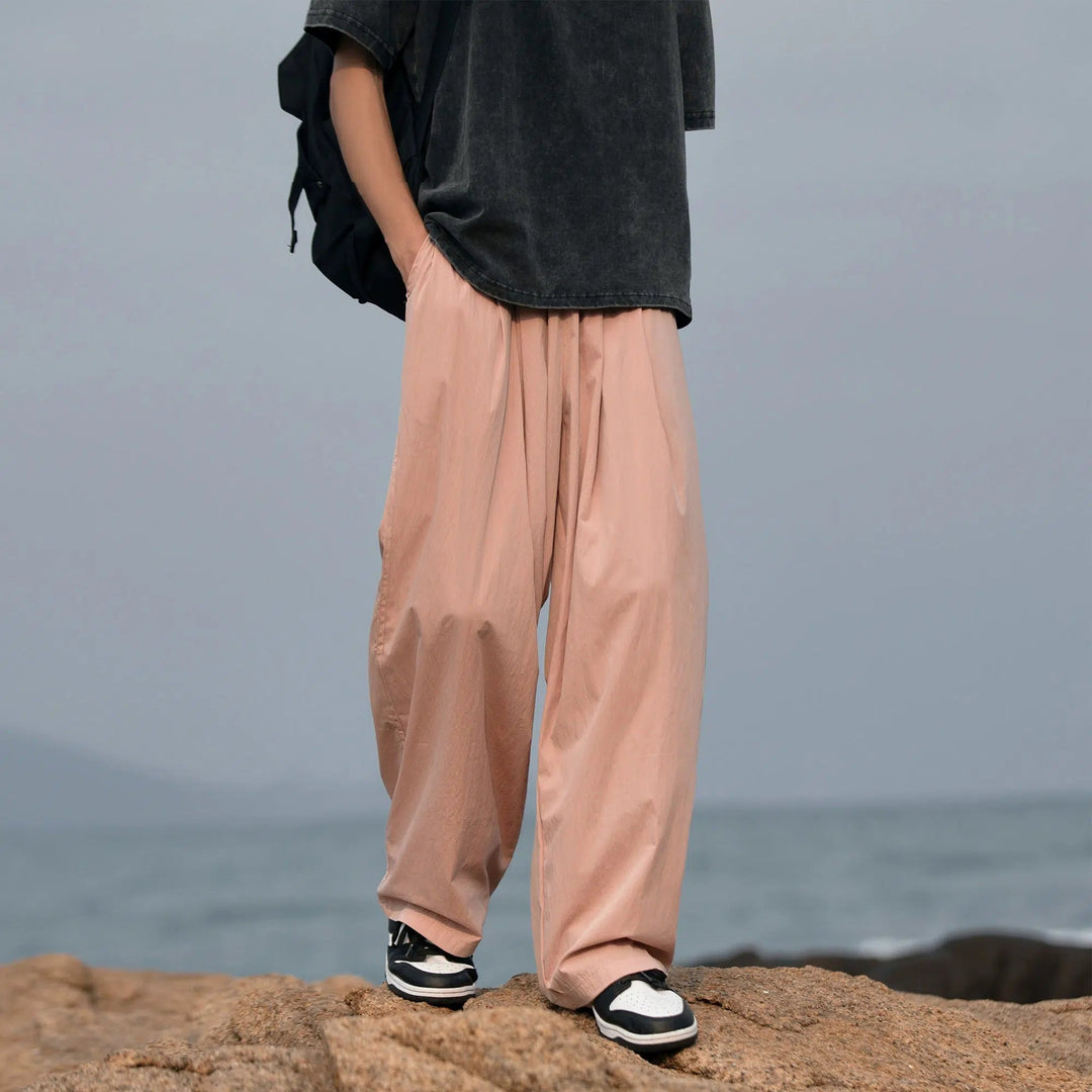 Wide-Leg Casual Pants