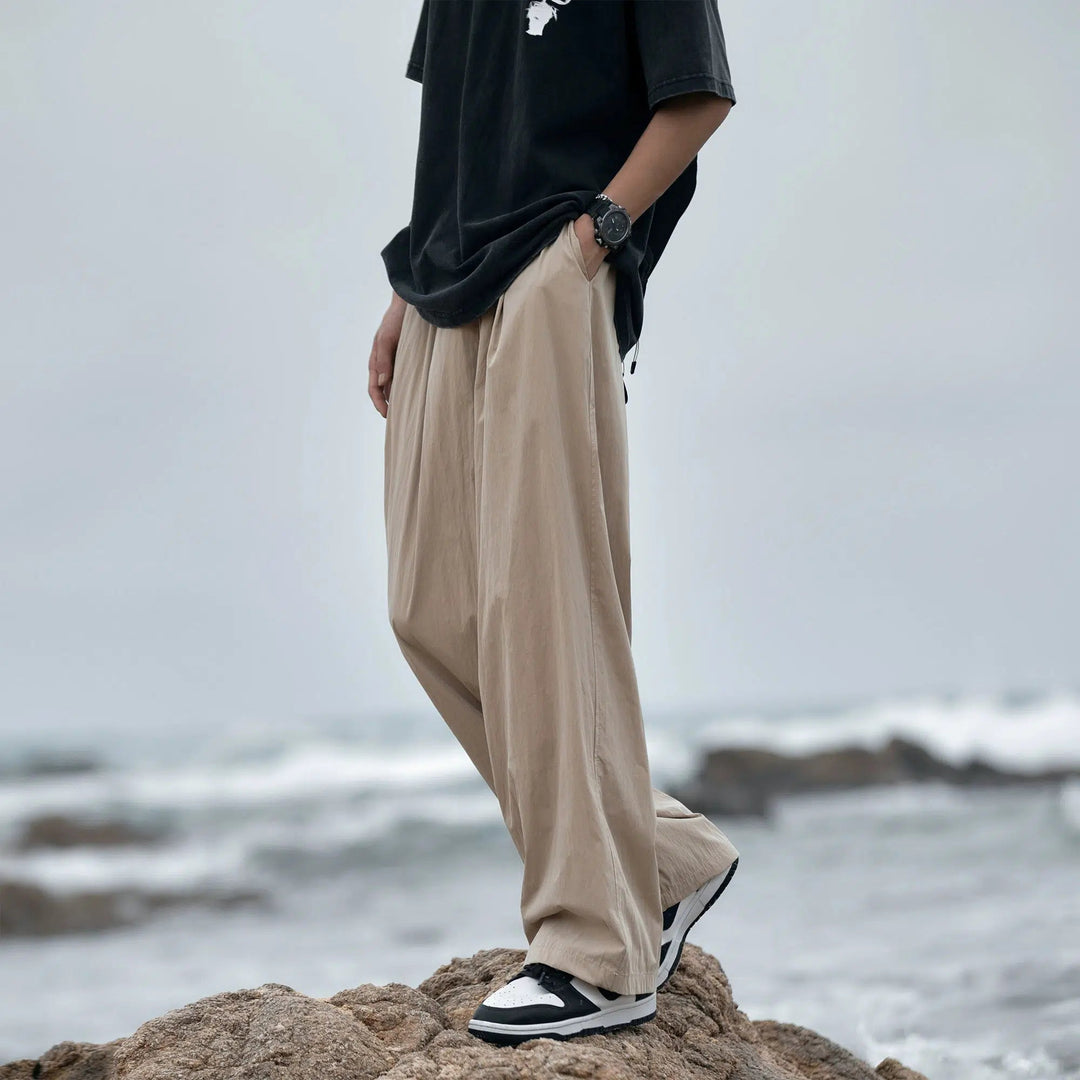 Wide-Leg Casual Pants