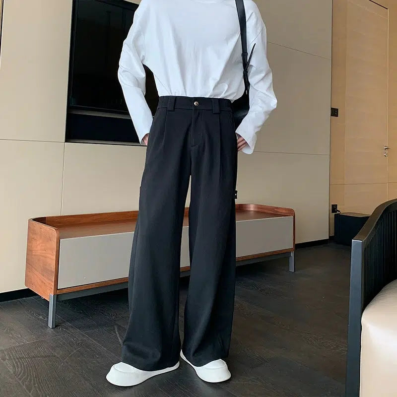 Wide-Leg Casual Pants