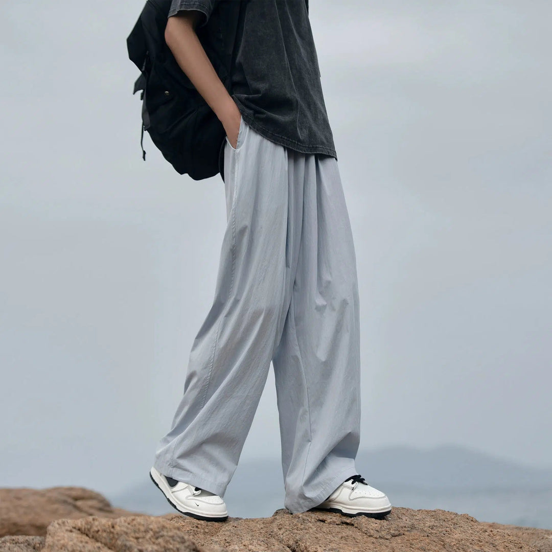 Wide-Leg Casual Pants