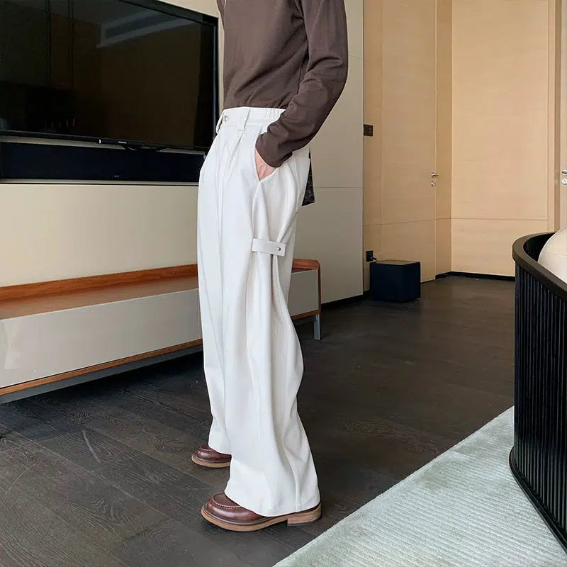 Wide-Leg Casual Pants