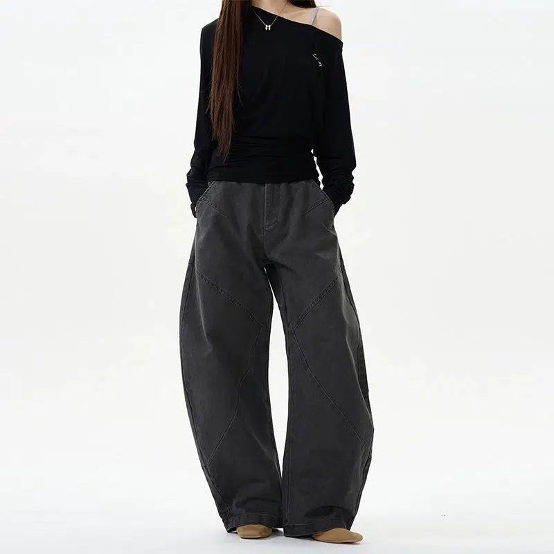 Wide-Leg Casual Pants