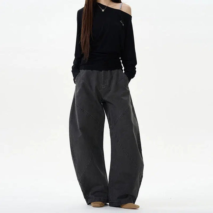 Wide-Leg Casual Pants