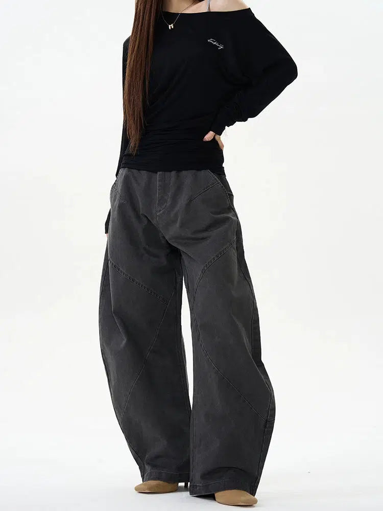 Wide-Leg Casual Pants