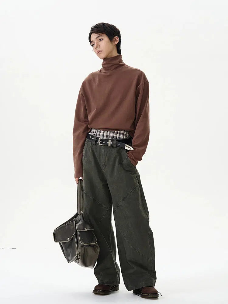 Wide-Leg Casual Pants