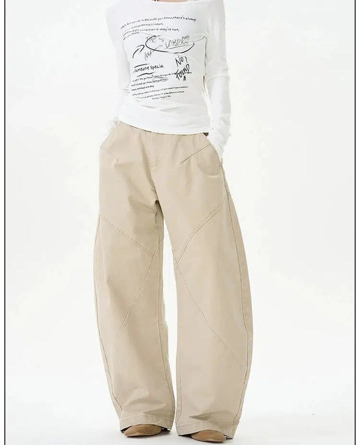 Wide-Leg Casual Pants