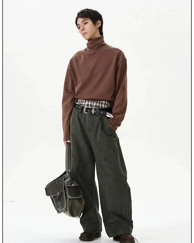 Wide-Leg Casual Pants