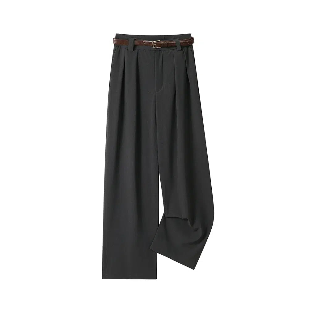 Wide-Leg Casual Pants