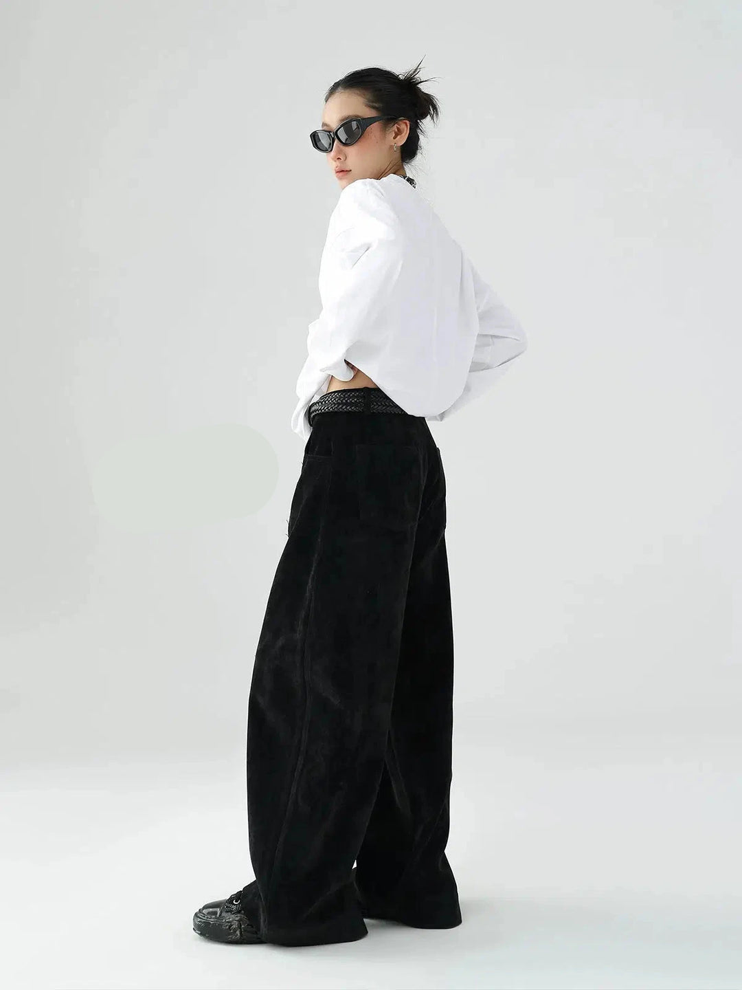 Loose Casual Chenille Wide-leg Pants