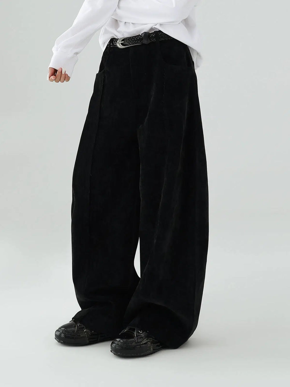 Loose Casual Chenille Wide-leg Pants