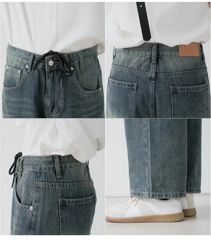 Wide Leg Denim Pants