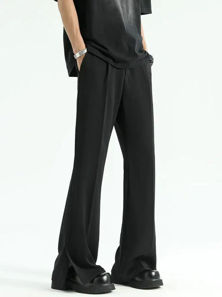 Wide-Leg Drape Pants