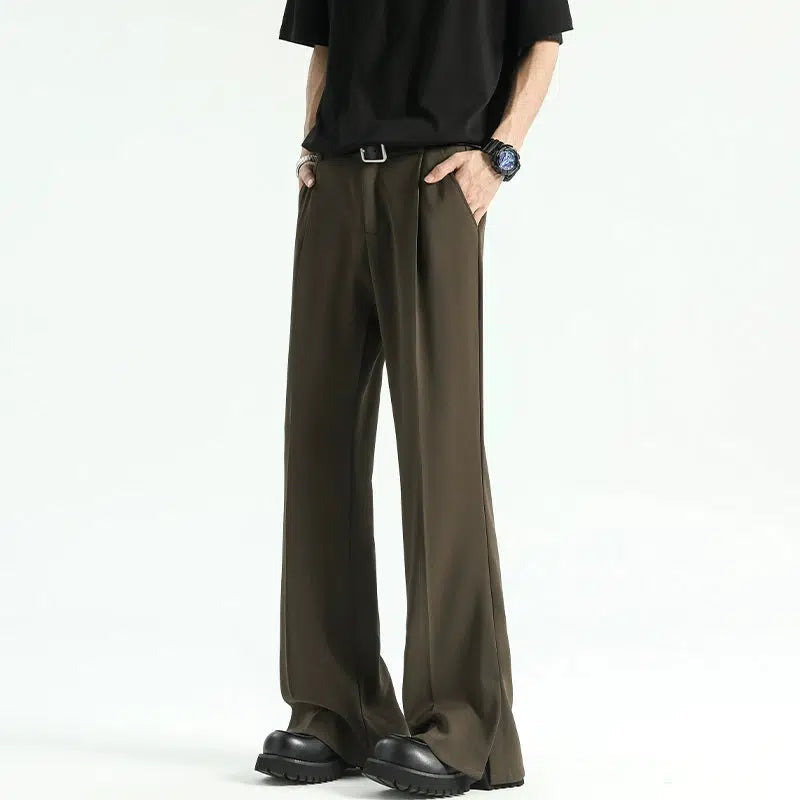 Wide-Leg Drape Pants