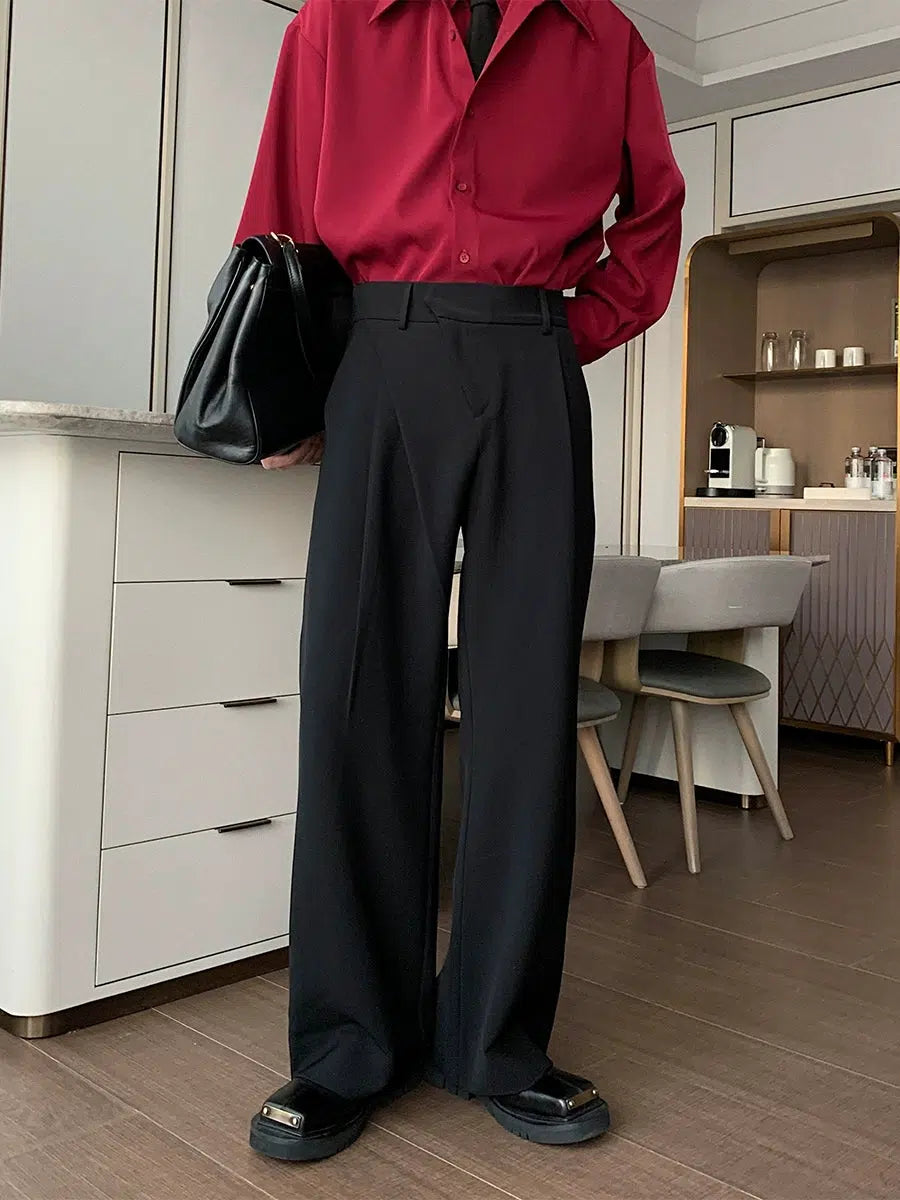 Wide-Leg Dress Pants