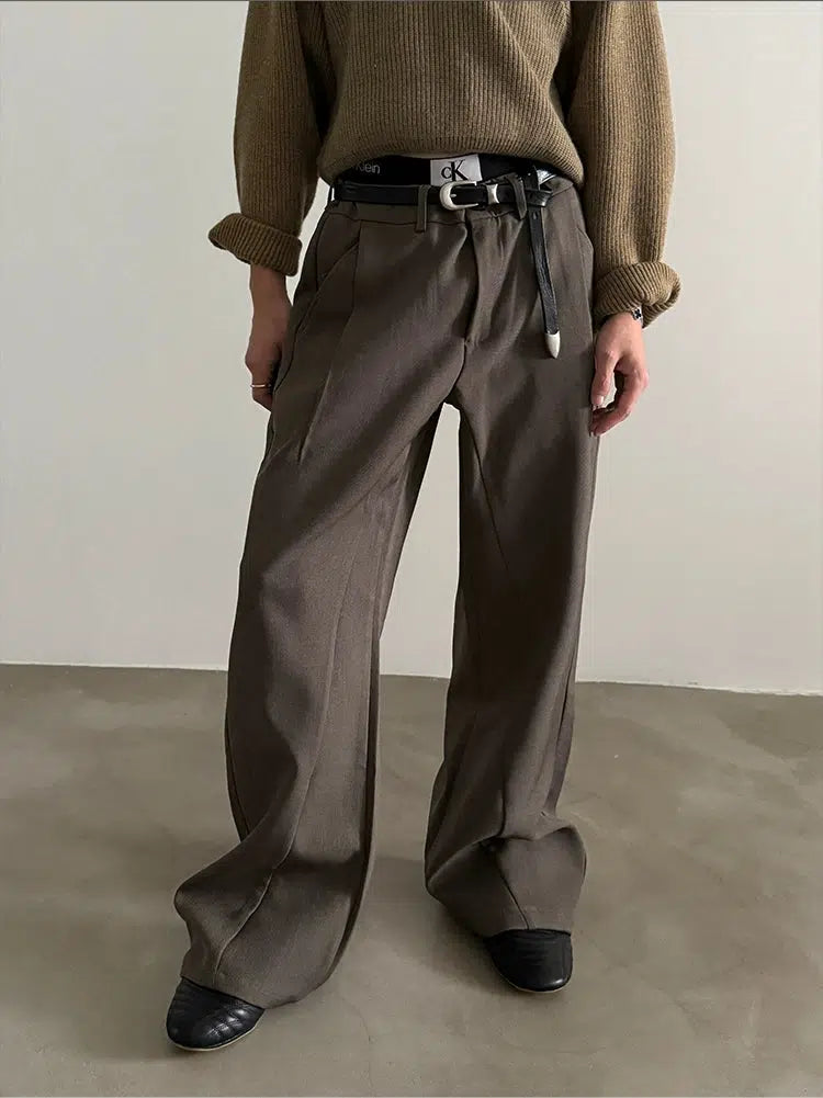 Wide-Leg Formal Pants