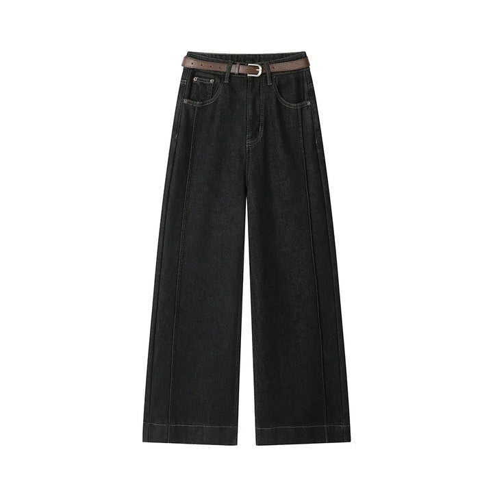 Vevlet Wide-Leg Jeans with Belt