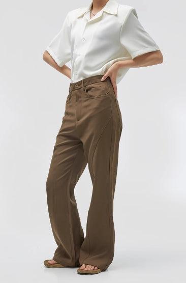 Wide-Leg High-Waist Pants