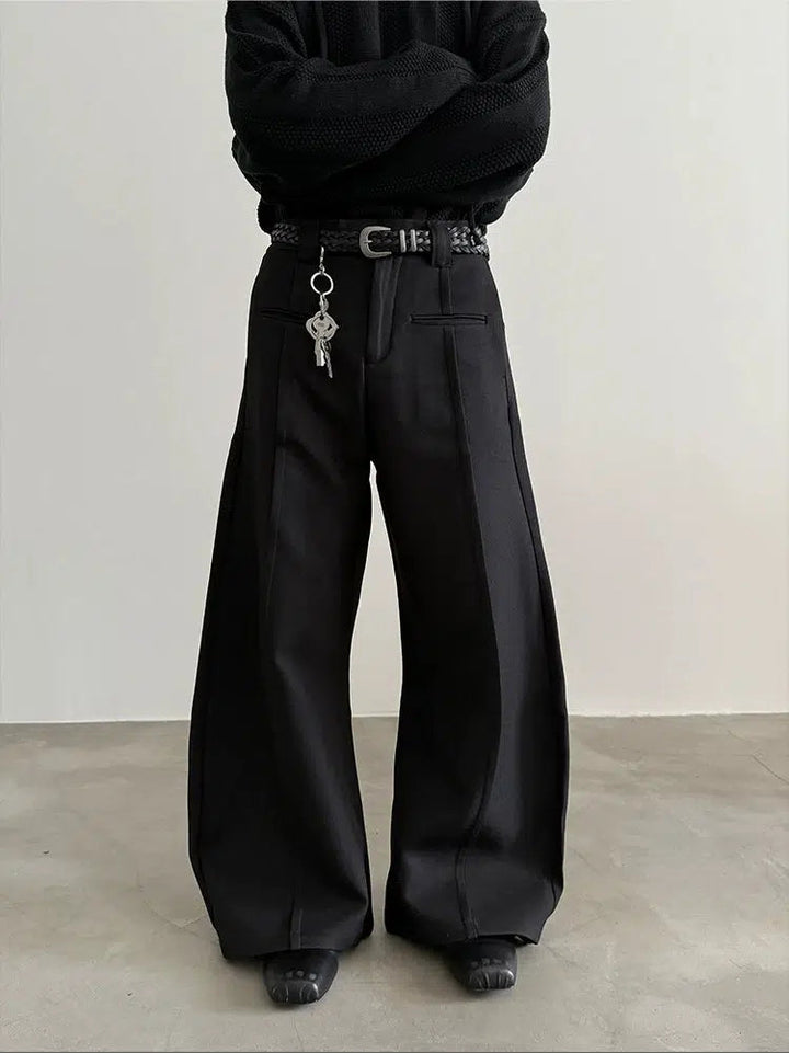 Wide-Leg High-Waist Pants