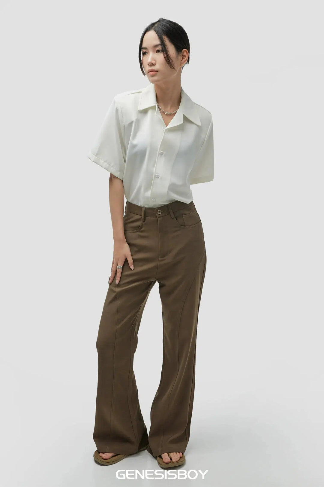 Wide-Leg High-Waist Pants