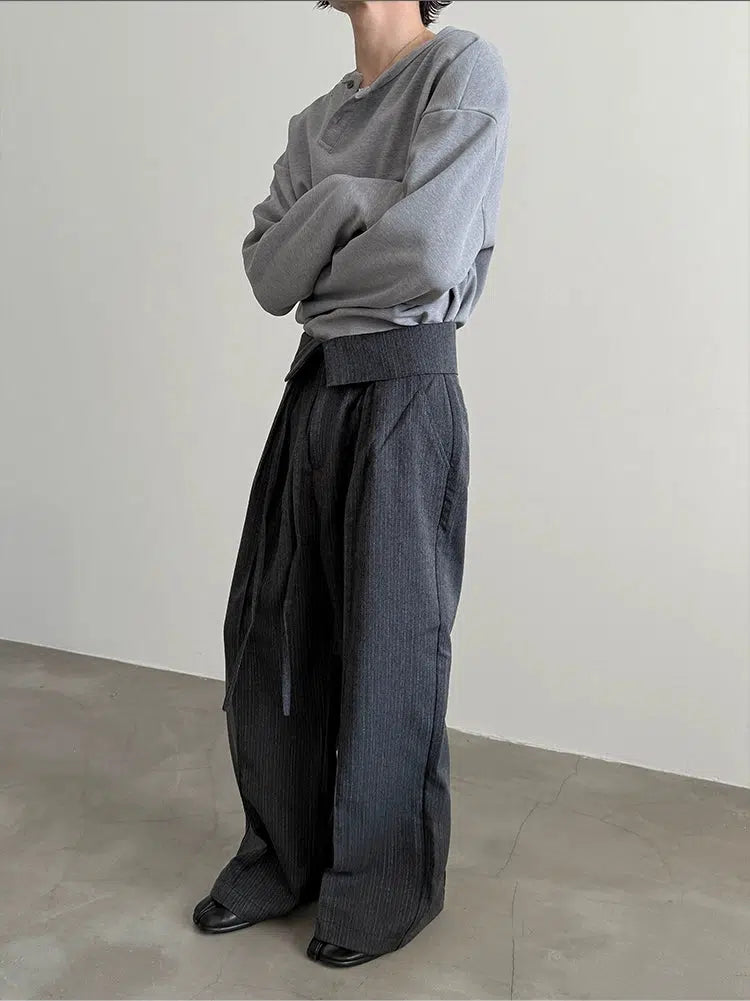 Wide-Leg High-Waist Pants