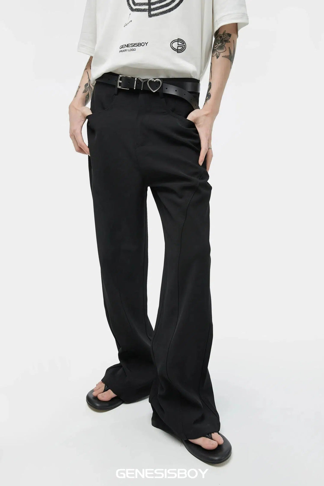 Wide-Leg High-Waist Pants