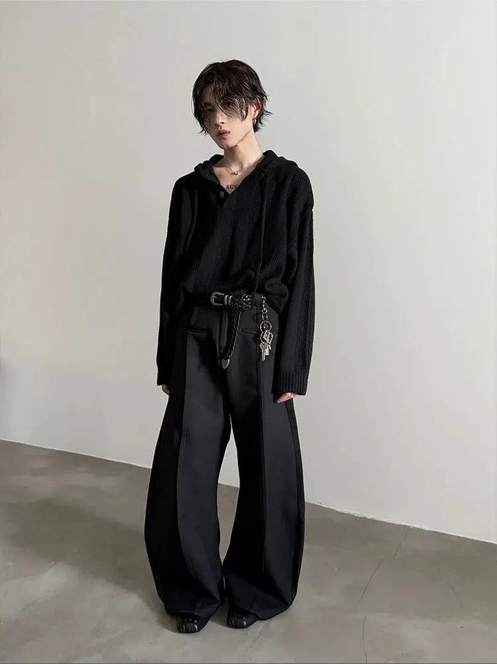 Wide-Leg High-Waist Pants