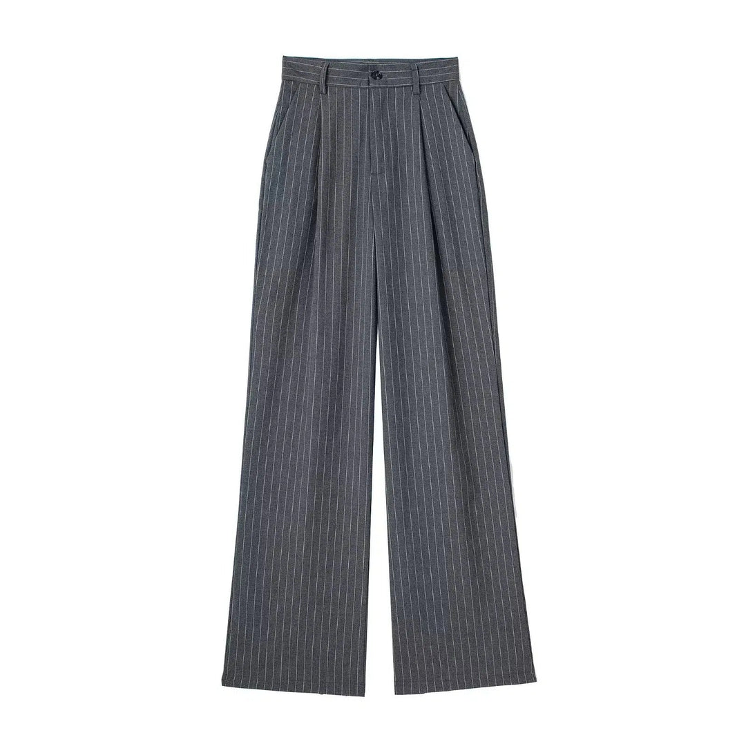 Wide Leg Pleated Casual Pants