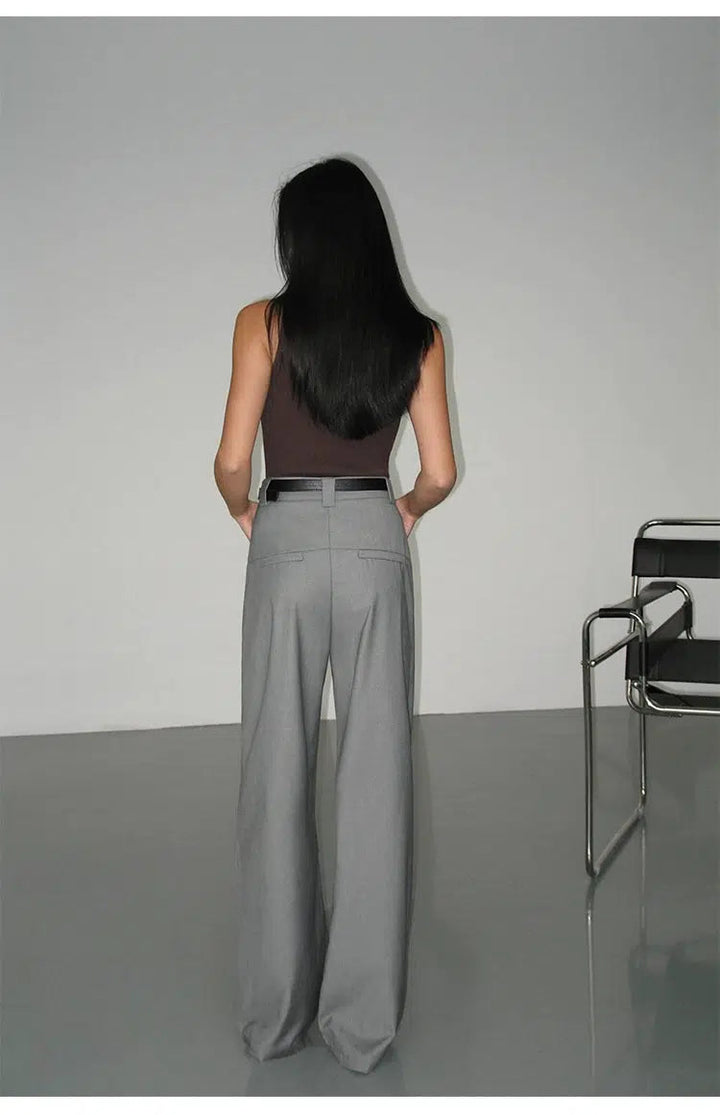 Wide Leg Pleated Pants