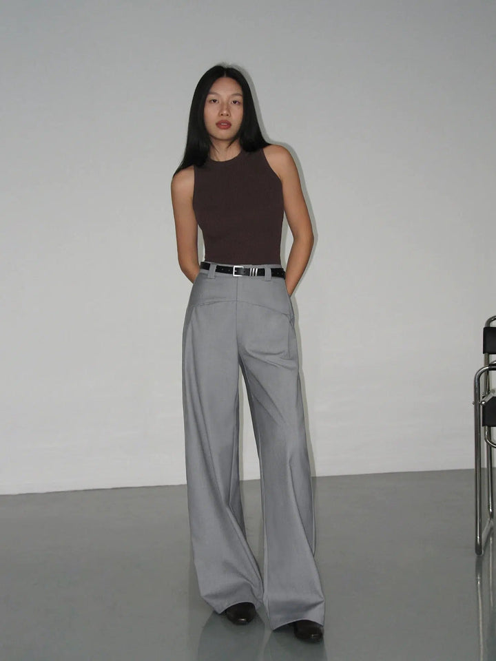 Wide Leg Pleated Pants