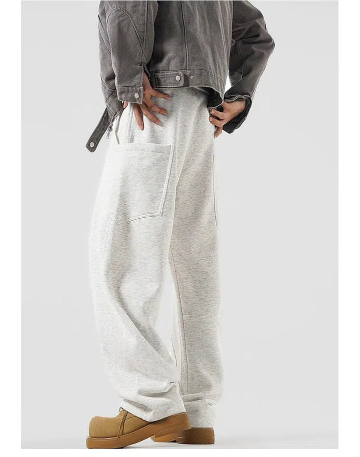 Wide-Leg Relaxed Sweatpants