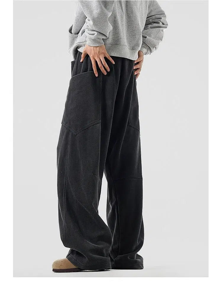 Wide-Leg Relaxed Sweatpants