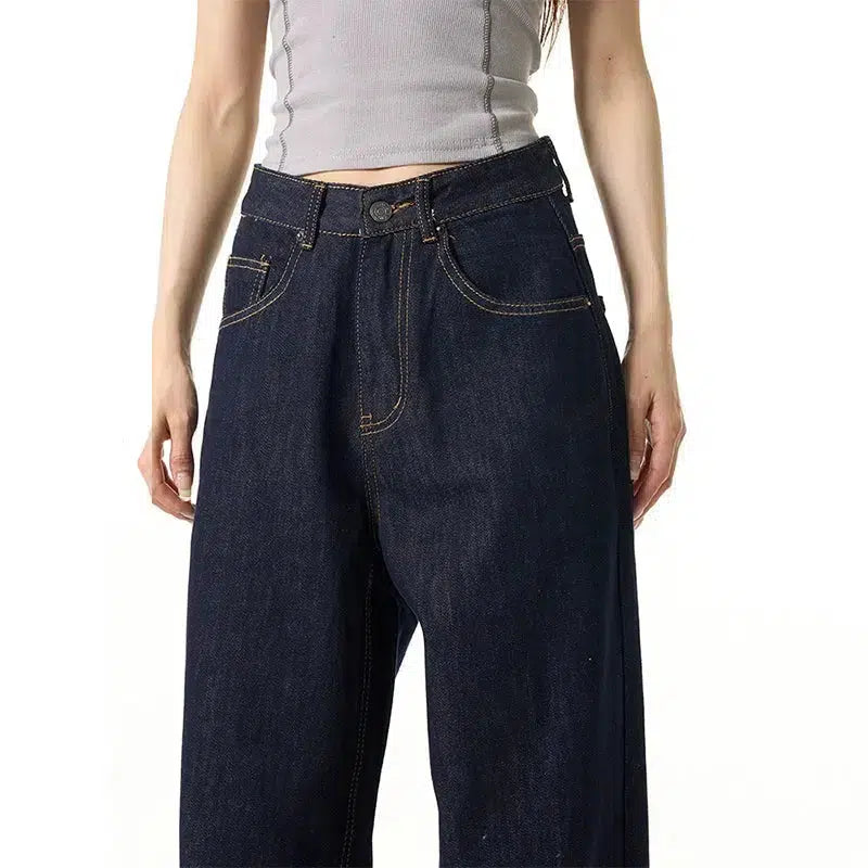 Wide Leg Straight Jeans