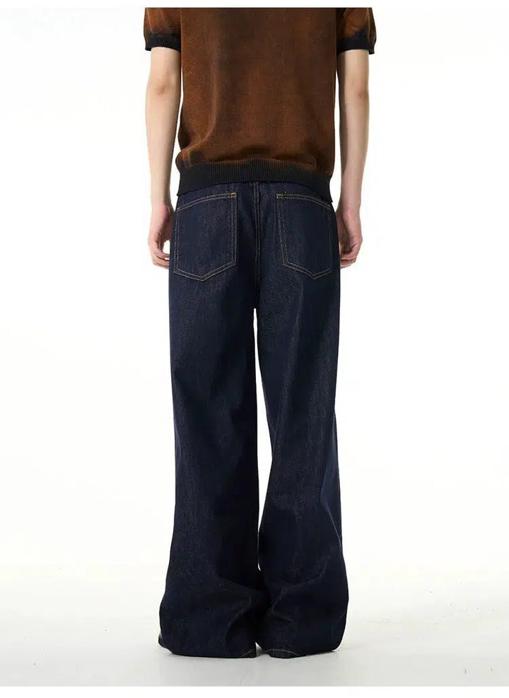 Wide Leg Straight Jeans