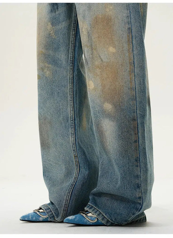 Wide-Leg Straight-leg Jeans