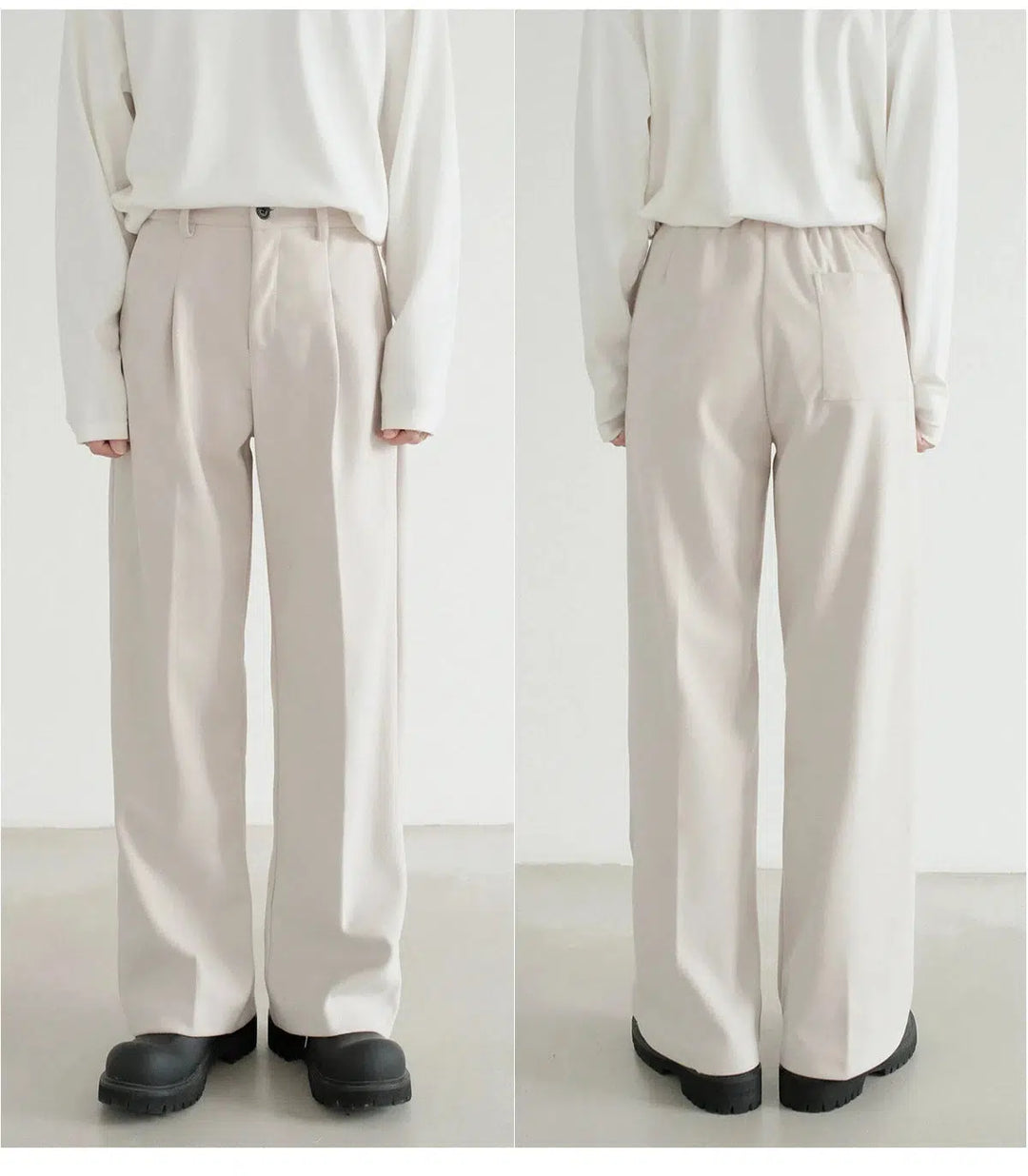 Wide-Leg Tailored Pants