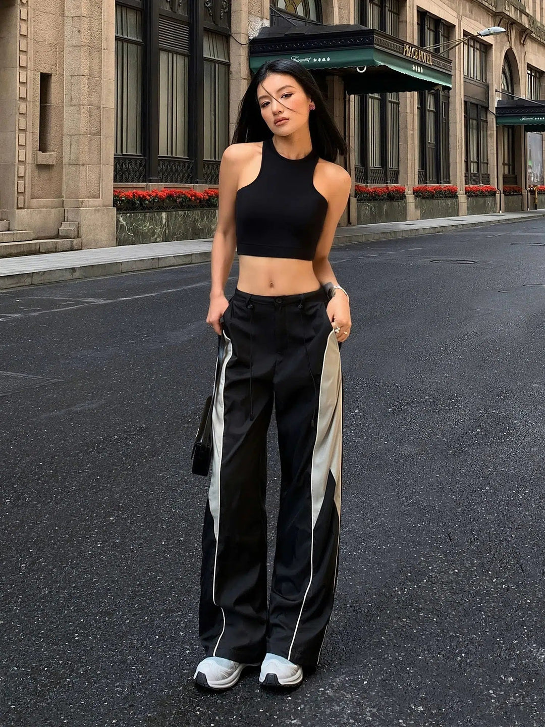 Wide-leg Casual Pants