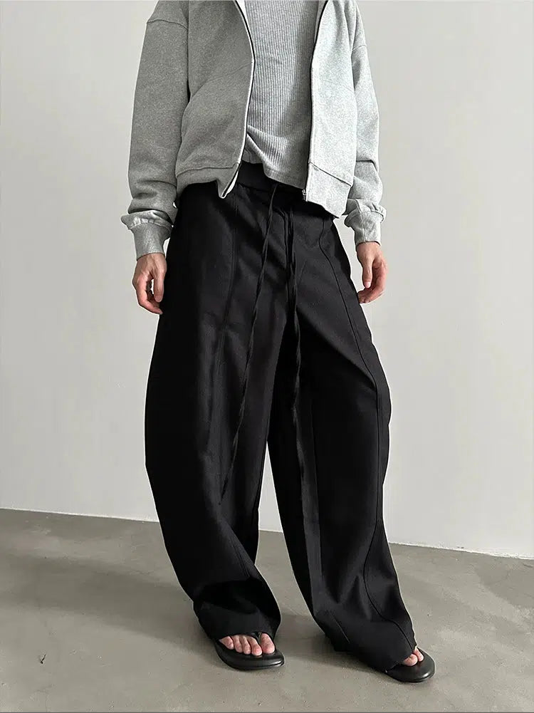 Wide-leg Drawstring Pants