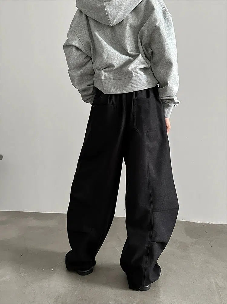 Wide-leg Drawstring Pants