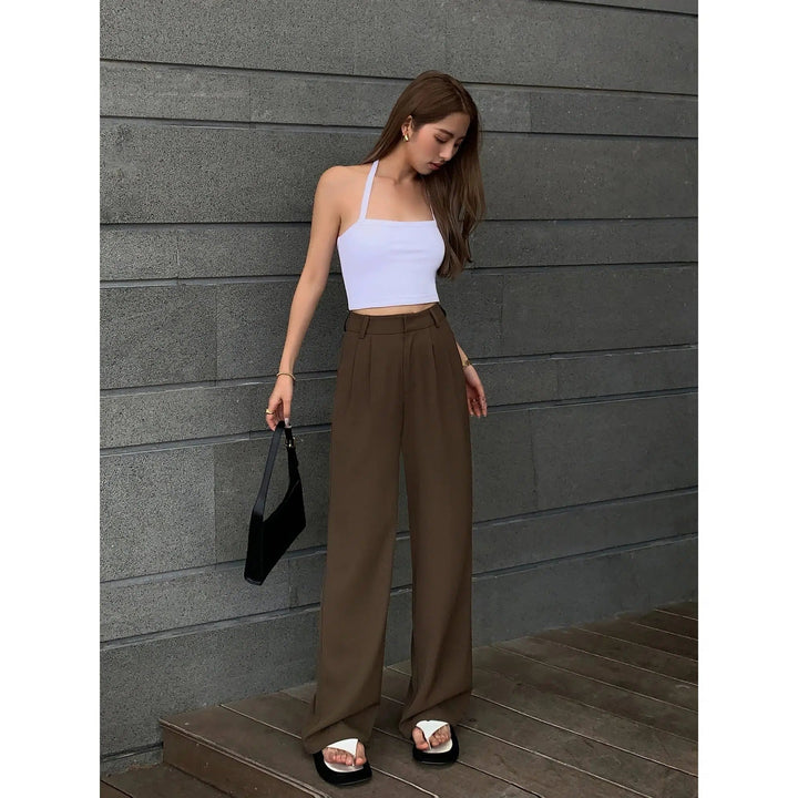 Wide-leg Suit Pants