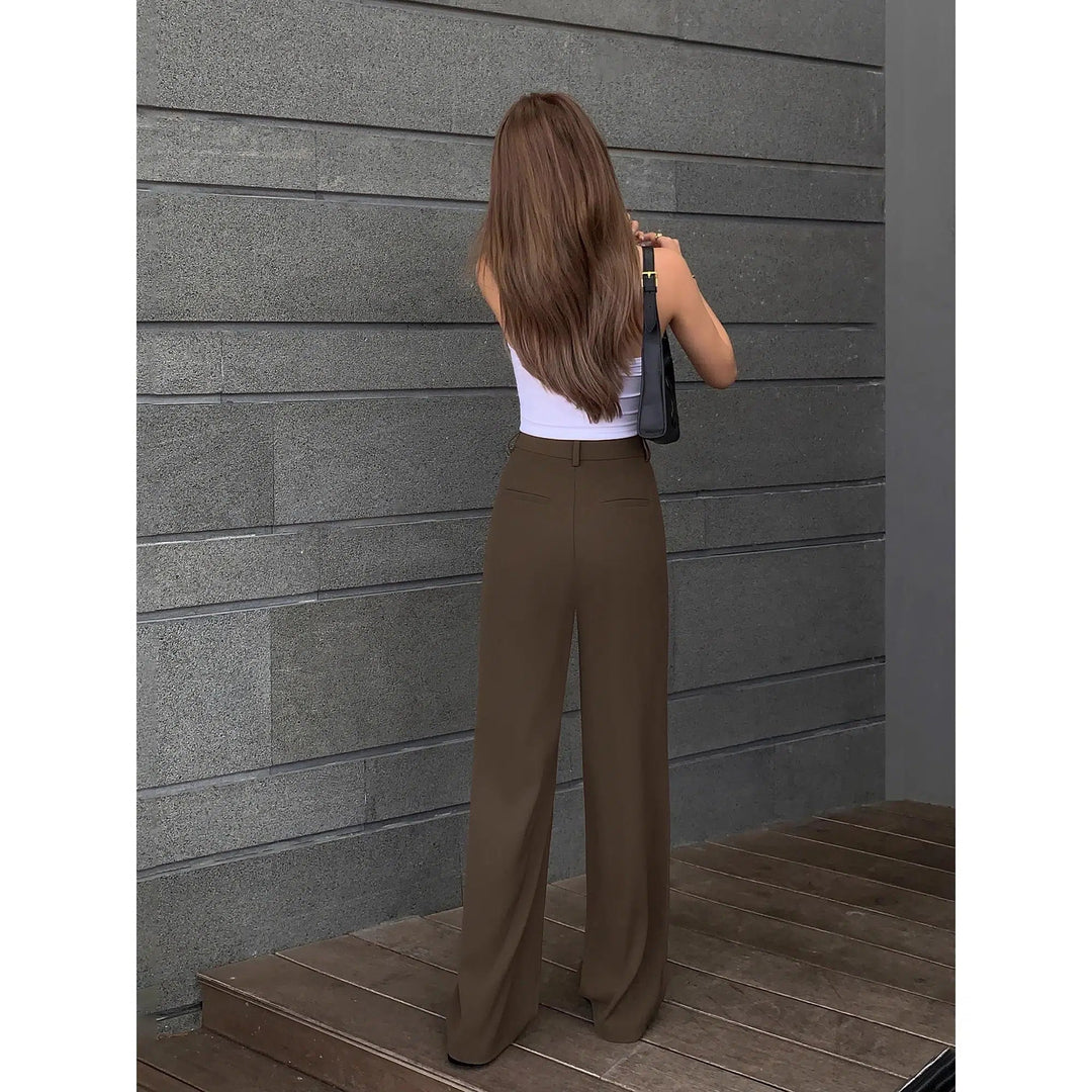 Wide-leg Suit Pants