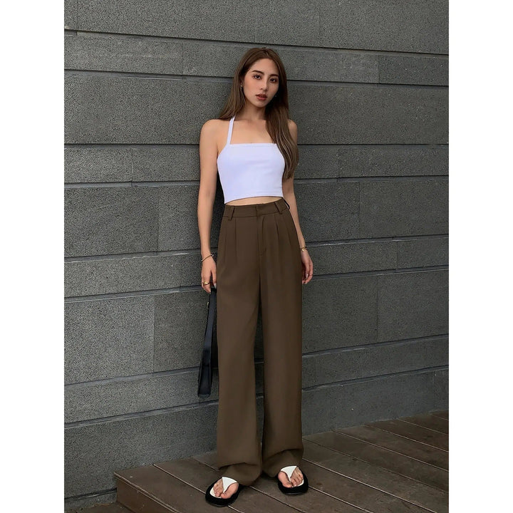 Wide-leg Suit Pants