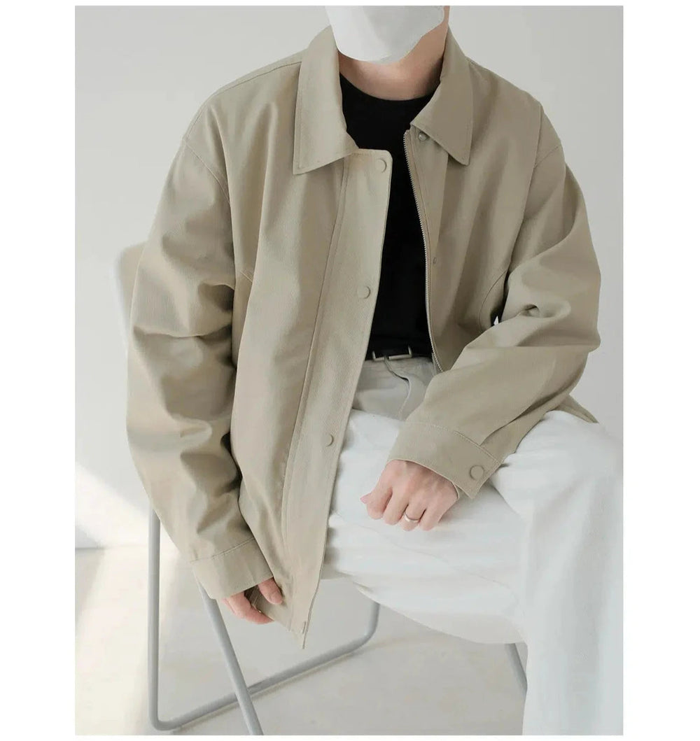 Windproof Button-Up Jacket