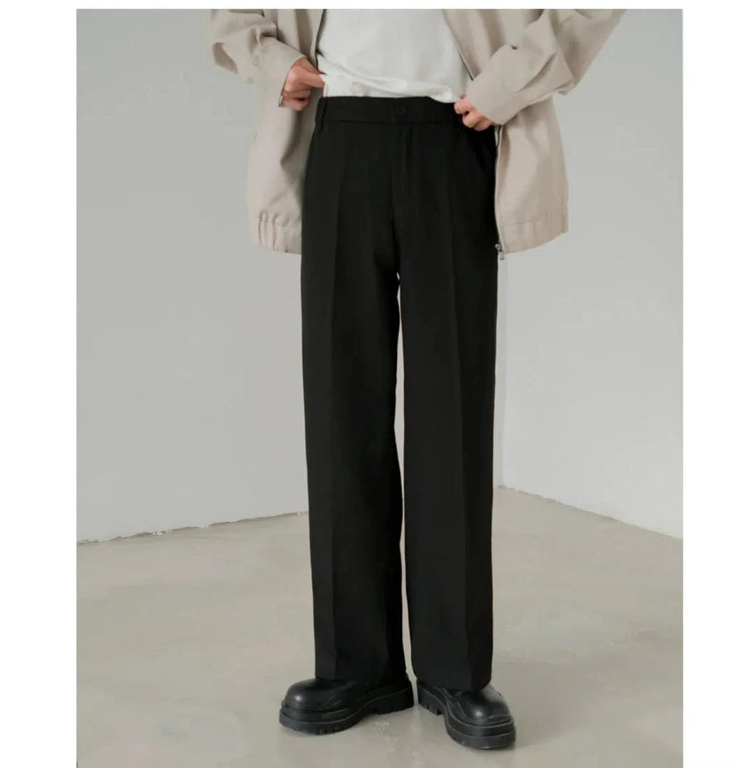 Winter Pleated Suit Pants