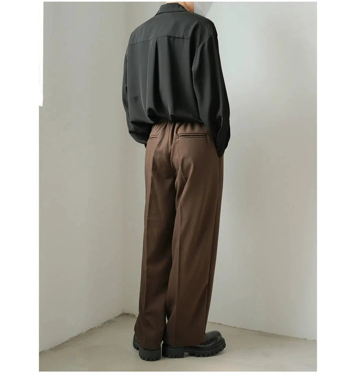 Winter Pleated Suit Pants