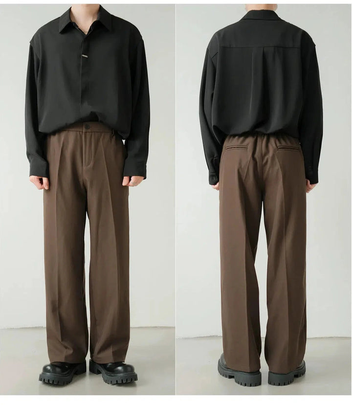 Winter Pleated Suit Pants