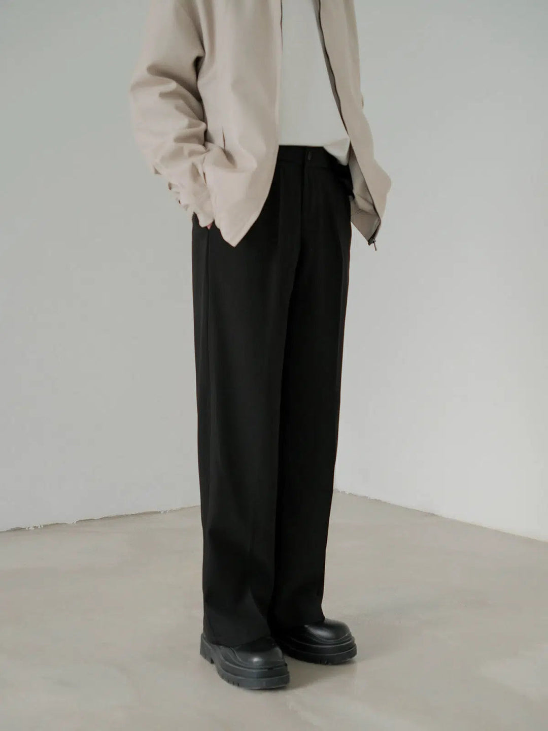 Winter Pleated Suit Pants