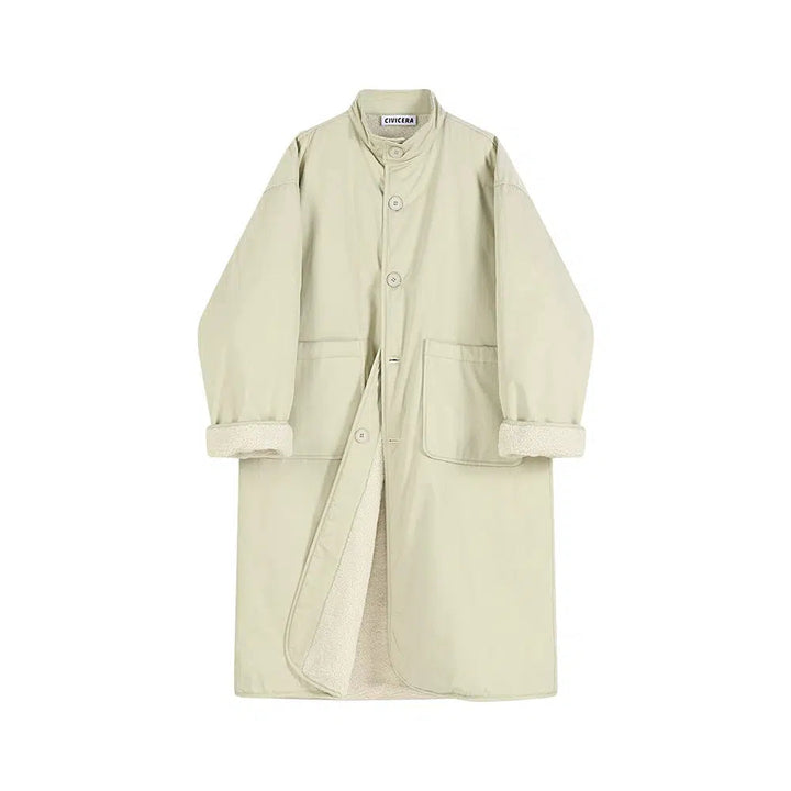 Button-Up Coat - Longline Design