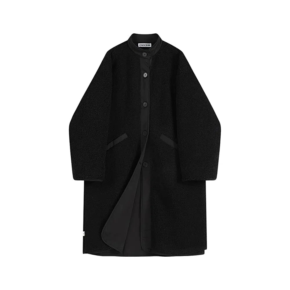 Button-Up Coat - Longline Design